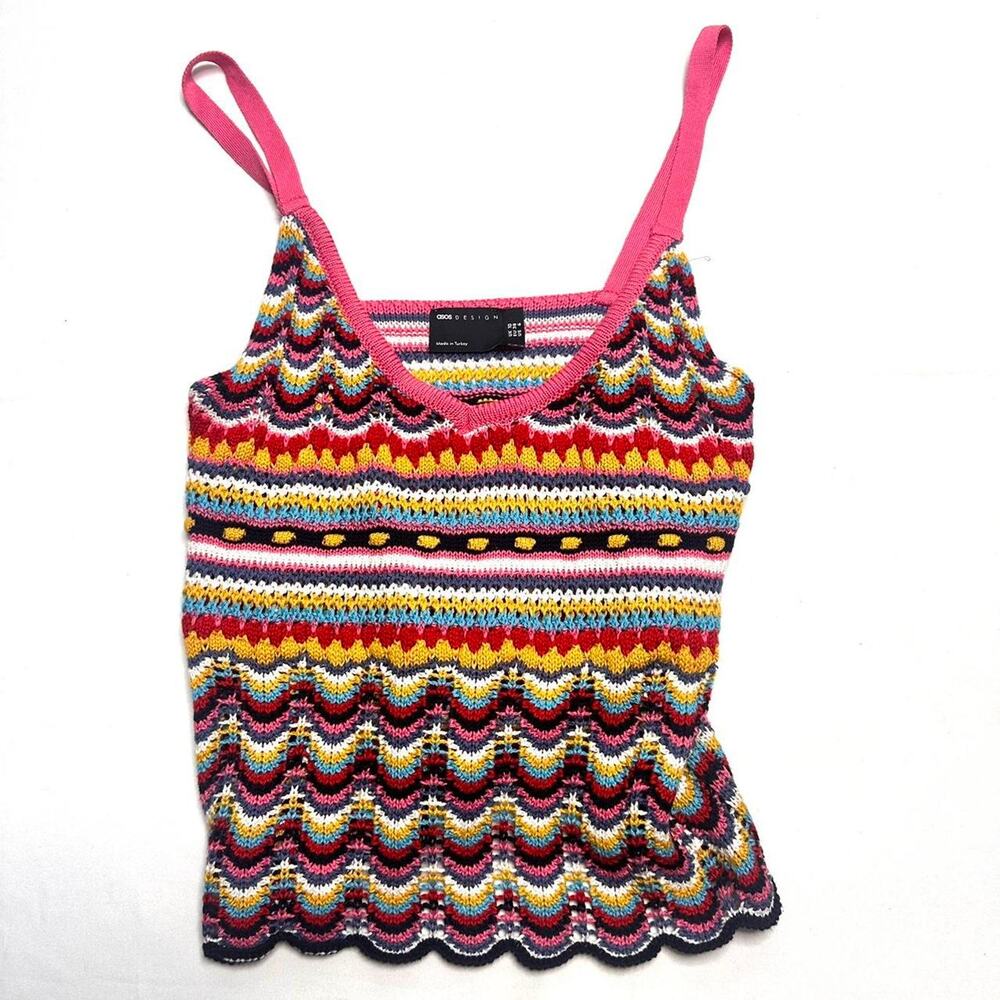 Asos Crochet 🧶 Knitted Cami Size Medium Perfect For Summer Full Length